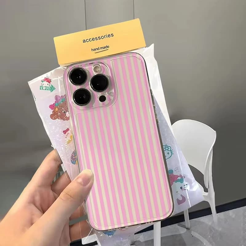 Colorful Vertical Stripes Pattern Clear Phone Case For Xiaomi Mi Poco X6Pro X6 X7 X5 Pro Mi Poco F7 Pro F6 F5 Silicone Cover