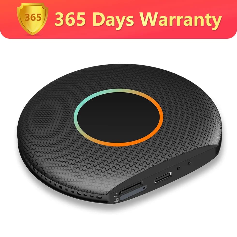 Adattatore Wireless Carplay, Android Auto Wireless, Smart Magic Car AI Box Ring Kit, Sistema Android 4G+64G 8G+128G, Doppio Bluetooth WIFI, 4G LTE, Navigazione GPS, Drivechat CB6A CB6B CB6 Atotoselect