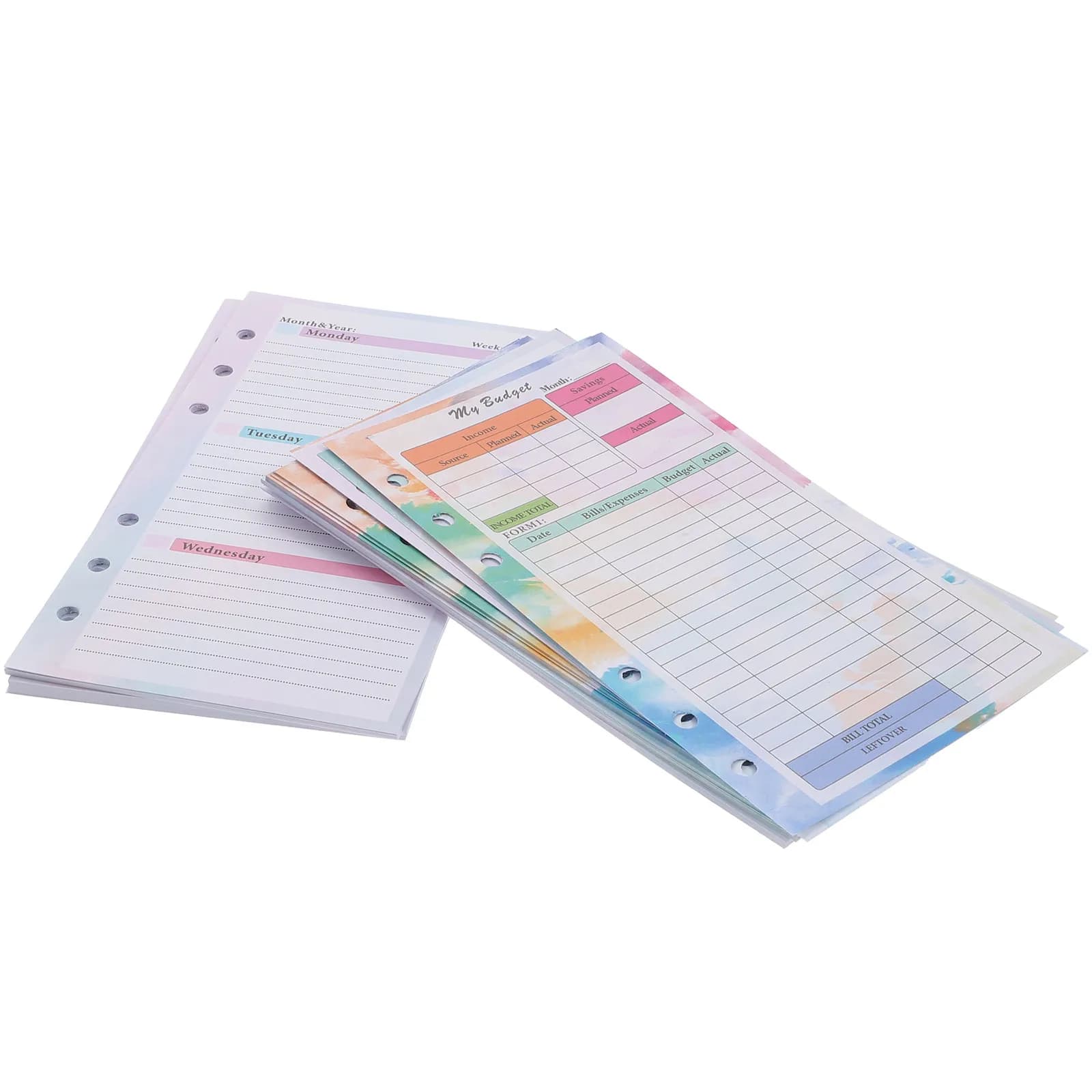 Set di 1 Quaderno per la pianificazione del budget con fogli a spirale, Blocco portatile per il monitoraggio delle spese per casa, viaggi, tour in auto e registrazione del denaro