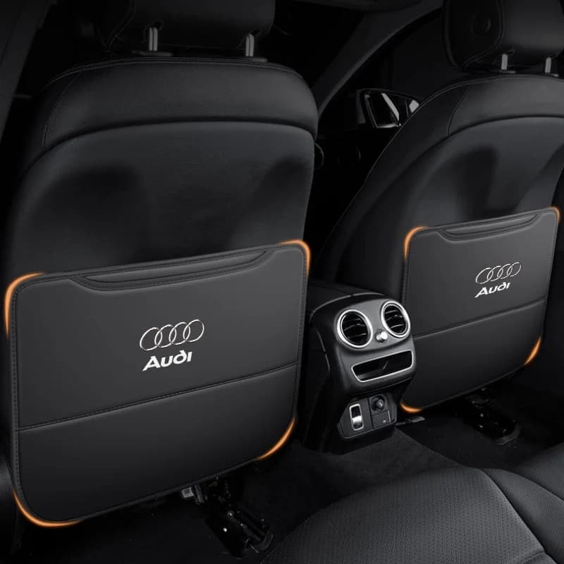 1/2 pcs car seat back cover children anti kick pad holder bags for Audi S A3 A4 A6 A5 Q5 Q3 Q7 A7 A8 SQ5 RS S3 RS3