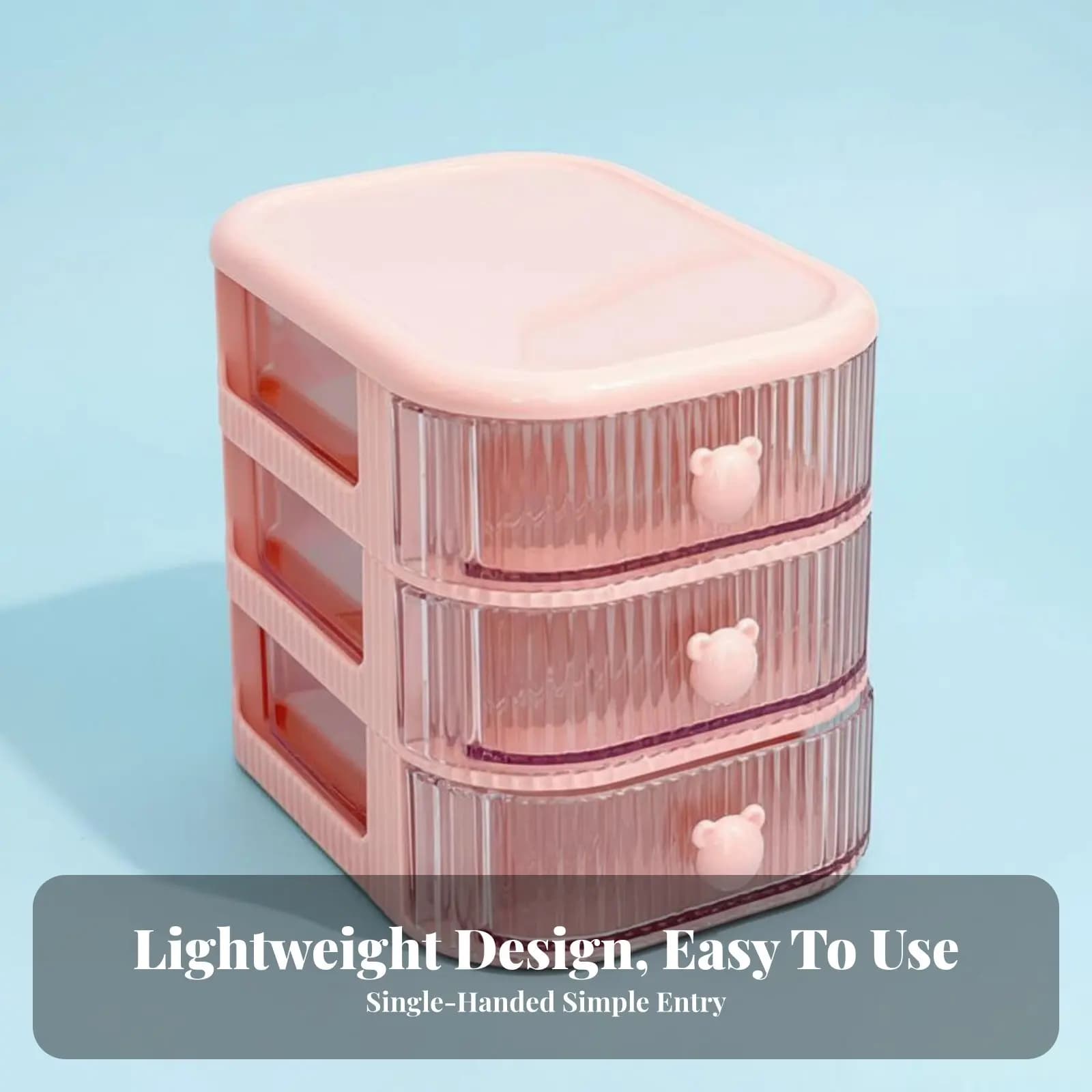 Organizer Compartimentato con Cassetto, Organizzatore da Scrivania Multifunzionale Salvaspazio dal Design Carino per Artisti, Scrivania, Toeletta