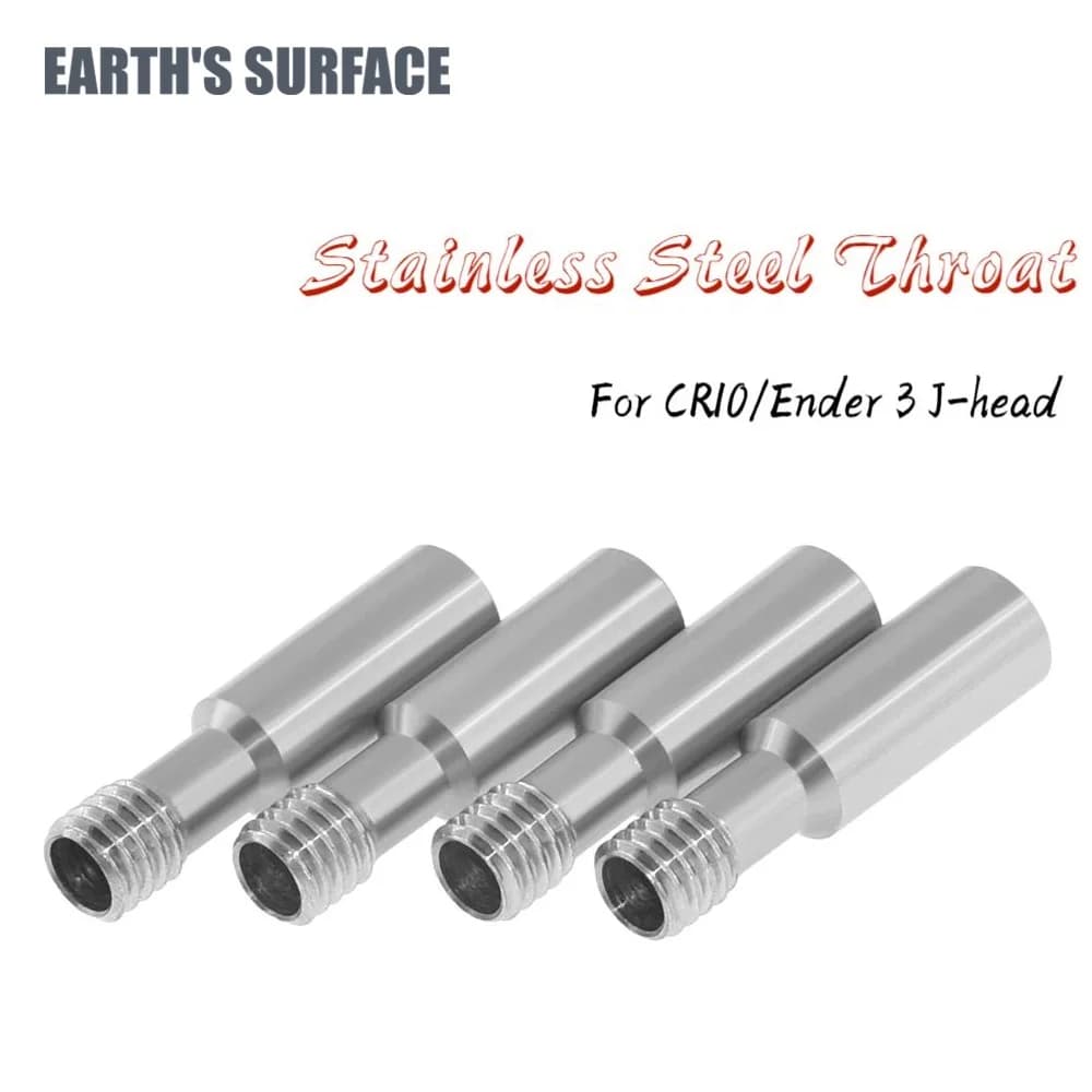 Parti della stampante 3D 5/10pcs CR10/Ender 3 gola in acciaio inossidabile filamento da 1.75mm per Ender 3/Pro/ V2, CR-10/10S J-Head Parts