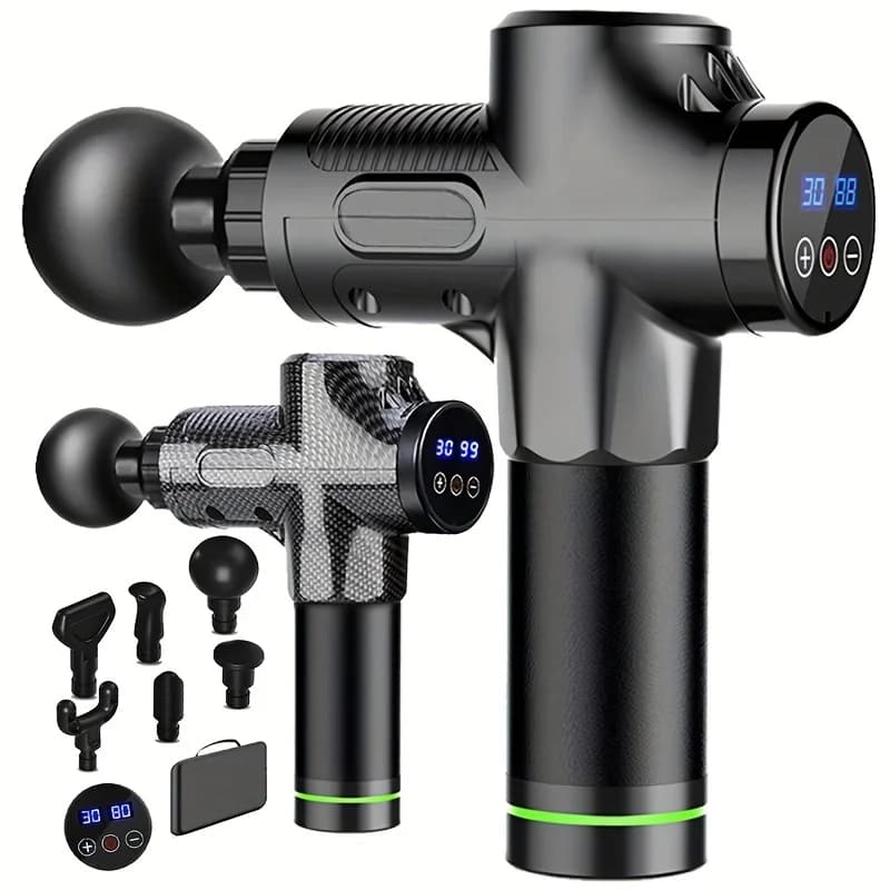 30 Level Massage Gun for Deep Muscle Relaxation, Electric Body Massage, Fitness Equipment with Reduction of Noise for Men and Women
