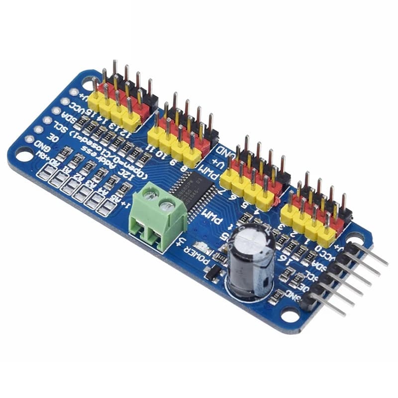 1 pz servoazionamento PWM a 16 canali a 12 bit - interfaccia I2C PCA9685 per modulo scudo fai da te Arduino Raspberry Pi