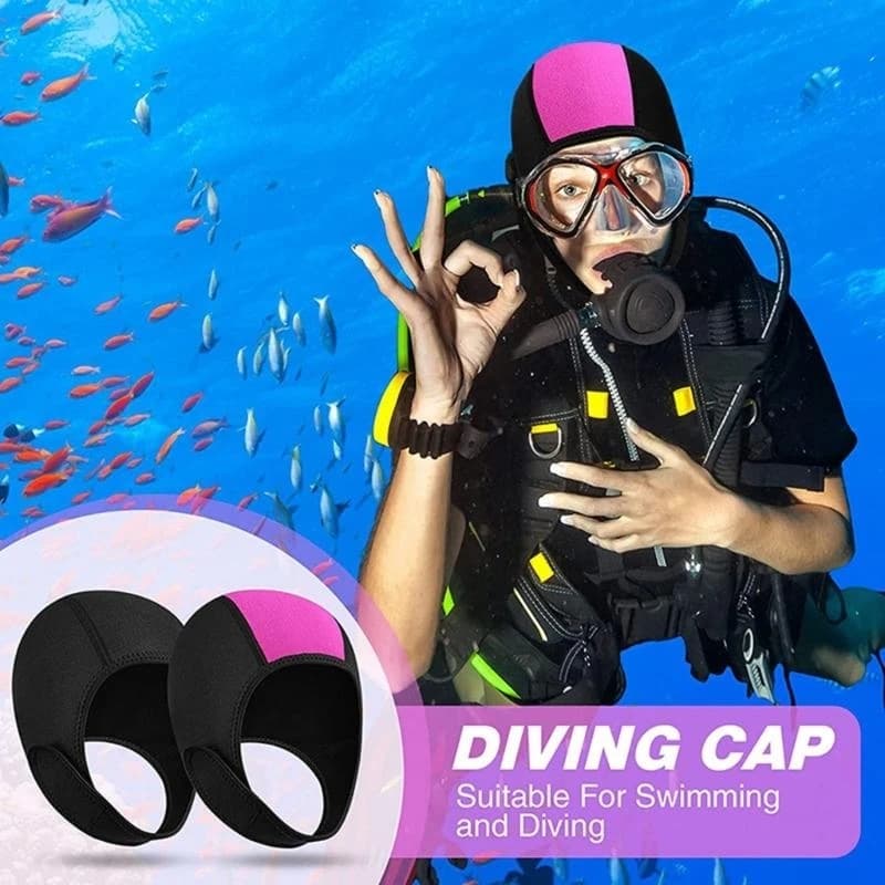 K0EF Cappuccio da in Neoprene Cappuccio da Immersione per Uomo Donna Cappello da Immersione per Ragazzi Cappuccio Termico