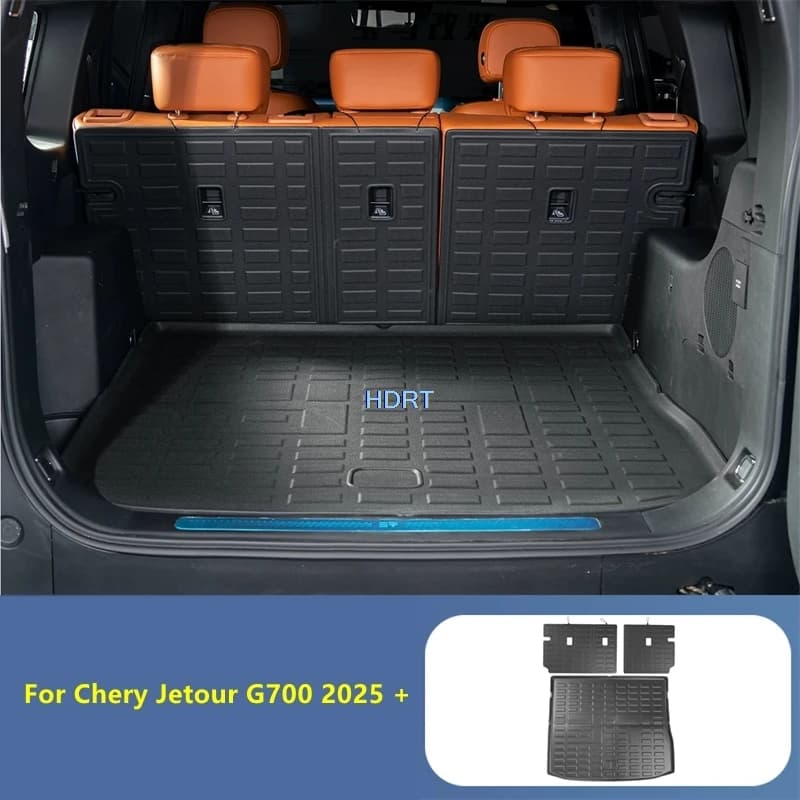 Tappetino Protettivo per Bagagliaio Posteriore Auto e Cuscino Schienale Sedile per Chery Jetour G700 2025+ - Accessori Tappeto Pavimento Vano Bagagli