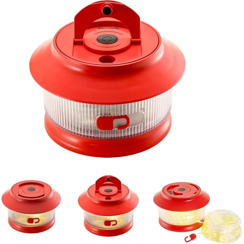 M11K-LED Nastro Luminoso 20 Metri - Ricaricabile, Multicolore, Portatile per Campeggio Esterno, Luci a Stringa per Tende e Terrazze
