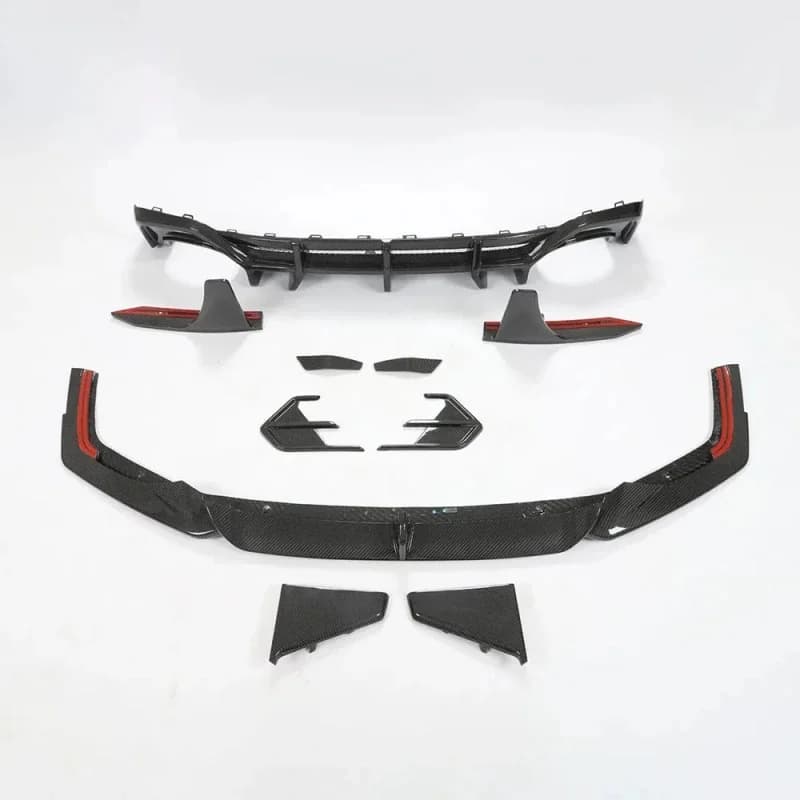 Premium Car Accsori RS C - High Quality Dry Carbon Fiber Front Lip Rear Diffuser Body Kit Durle
