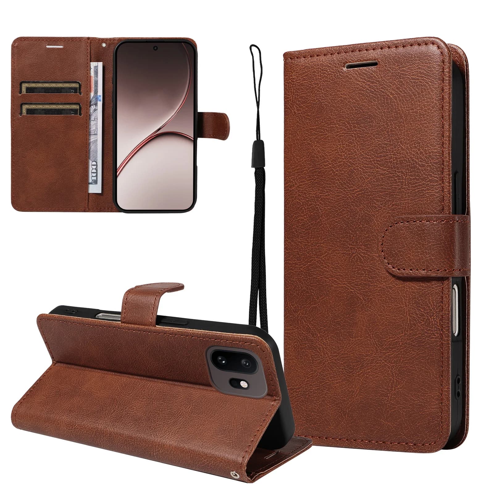 Kickstand Leather Wallet Flip Case for Oneplus 13T 13R 15T 15R Nord CE 5 6 Turbo 6 Ace 5 6 Pro Ultra | Card Holder Cover