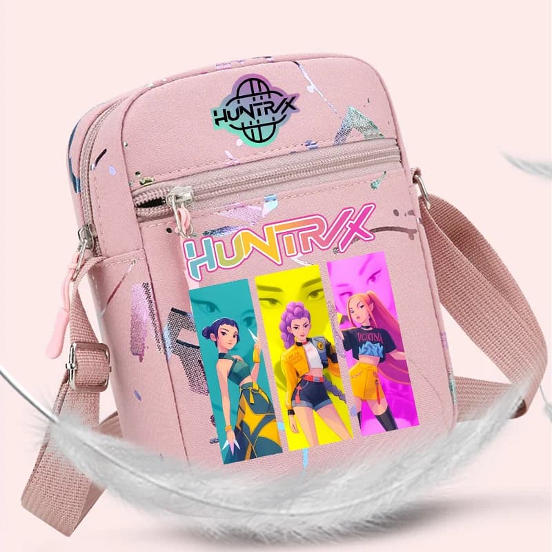 KPOP Demon Hunters Crossbody Phone Bag Single Shoulder Pouch Coin Wallet Purse Handbag