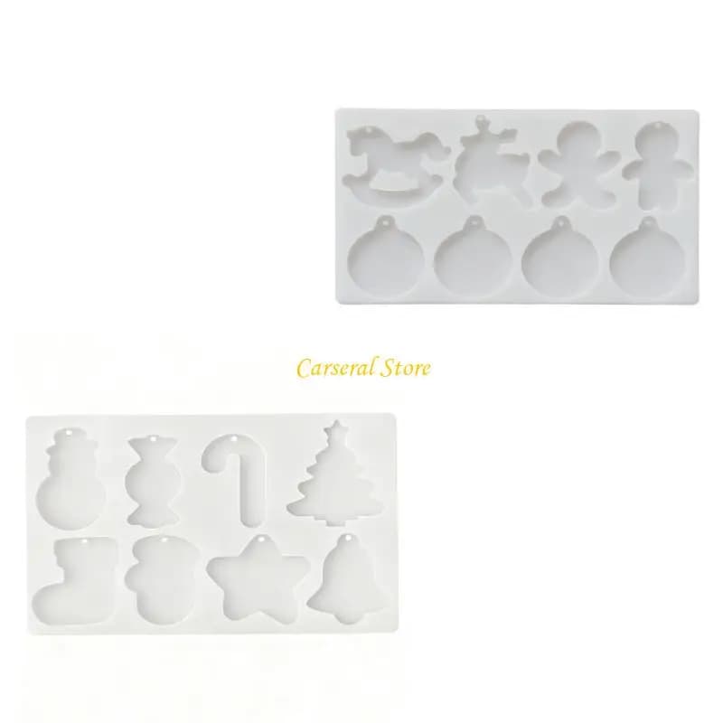 M4YF Pupazzo Neve Giostra Stampo da Forno in Silicone Caramelle Natale Stampo per Cioccolato Stampo per Gelato e Gelato da