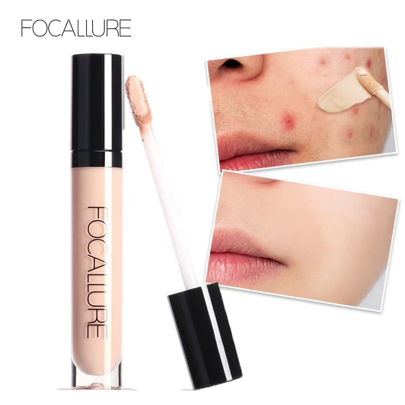 FOCALLURE Correttore viso Base per il controllo dell'olio a copertura totale Fondotinta liquido idratante impermeabile Trucco per cosmetici da donna