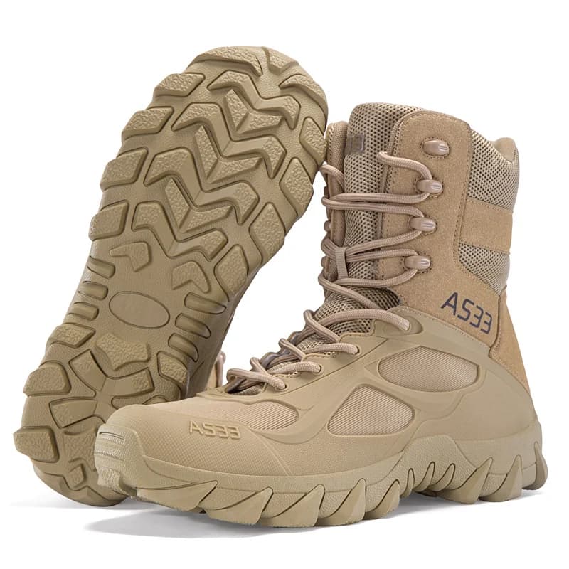 Men Large Size Tactical Hiking Boots,Anti-slip Durable Outdoor Training Combat Military Boots,Trekking & Mountaineering Footwear
