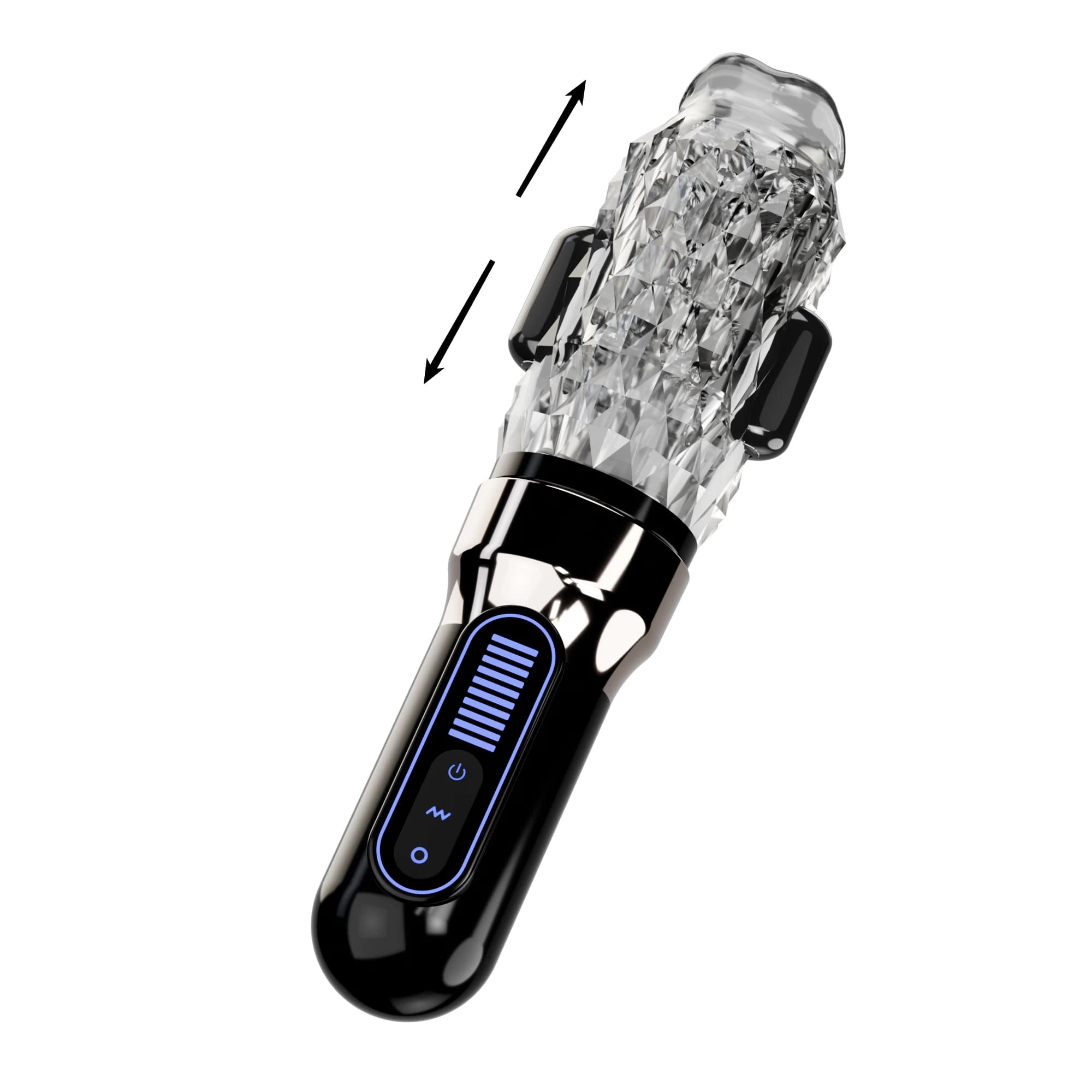 Coppa Masturbatoria Automatica Telescopica Rotante con Funzione di Leccata e Sesso Orale, Masturbatore Portatile Tascabile, Giocattolo per Allenamento del Pene