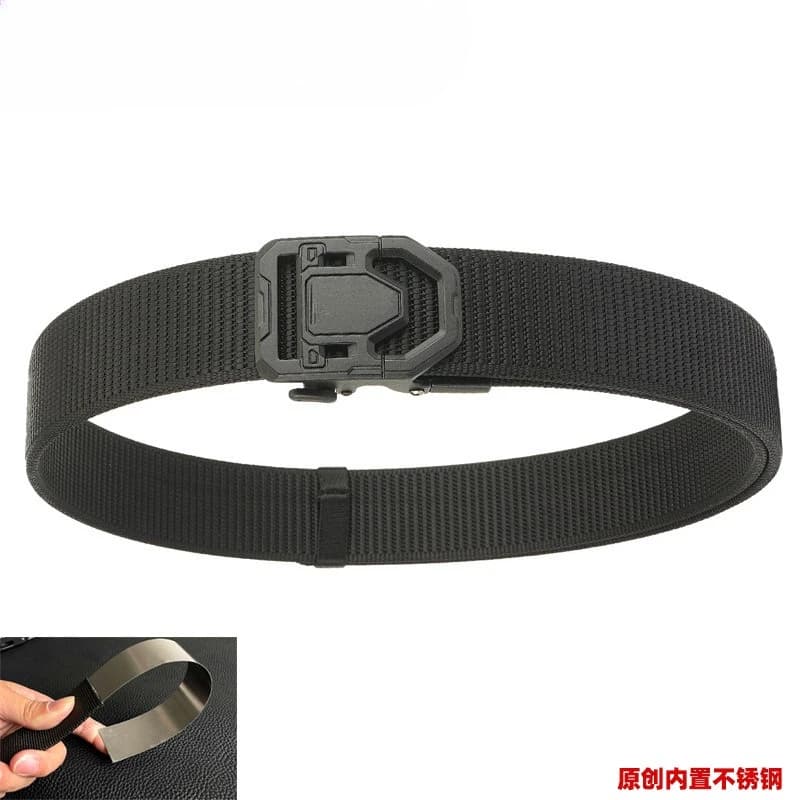 Thickened Nylon Outdoor Tactical Belt Wear Resistant Training Waist Strap Outdoor Gear Carry Belt