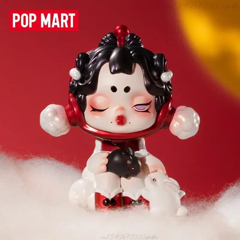 POP MART Tre, Due, Uno! Buona serie di Capodanno cinese Scatola cieca Giocattoli Moda Anime Action Figure Bambole a sorpresa con scatola misteriosa