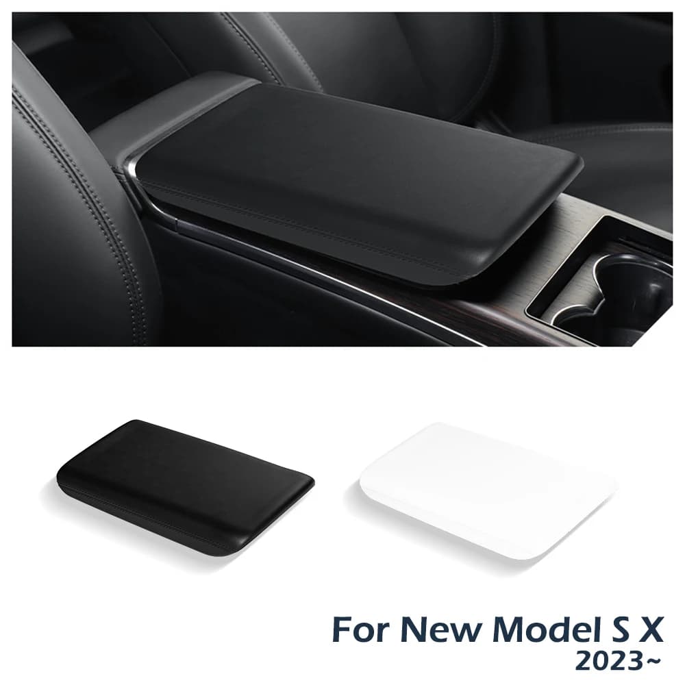 Custodia protettiva per bracciolo in TPE per Tesla nuovo modello X modello S 2023 2024 Console centrale bracciolo Protector Pad accessori per auto