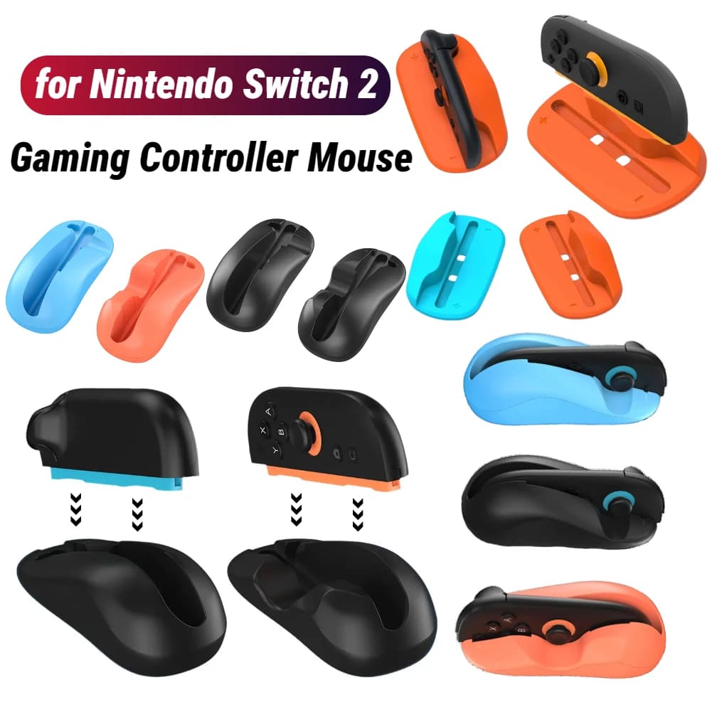 2 Pezzi Supporto per Controller Gaming Mini Portatile Sinistro+Destro per 2 Joy-Con di Switch
