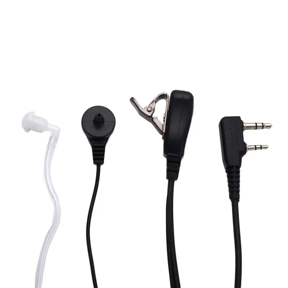 Auricolare con Microfono per Walkie Talkie, Protezione per Cuffie, Accessori Radio, Auricolare In-ear con PTT e Microfono, Auricolare con Condotto Acustico