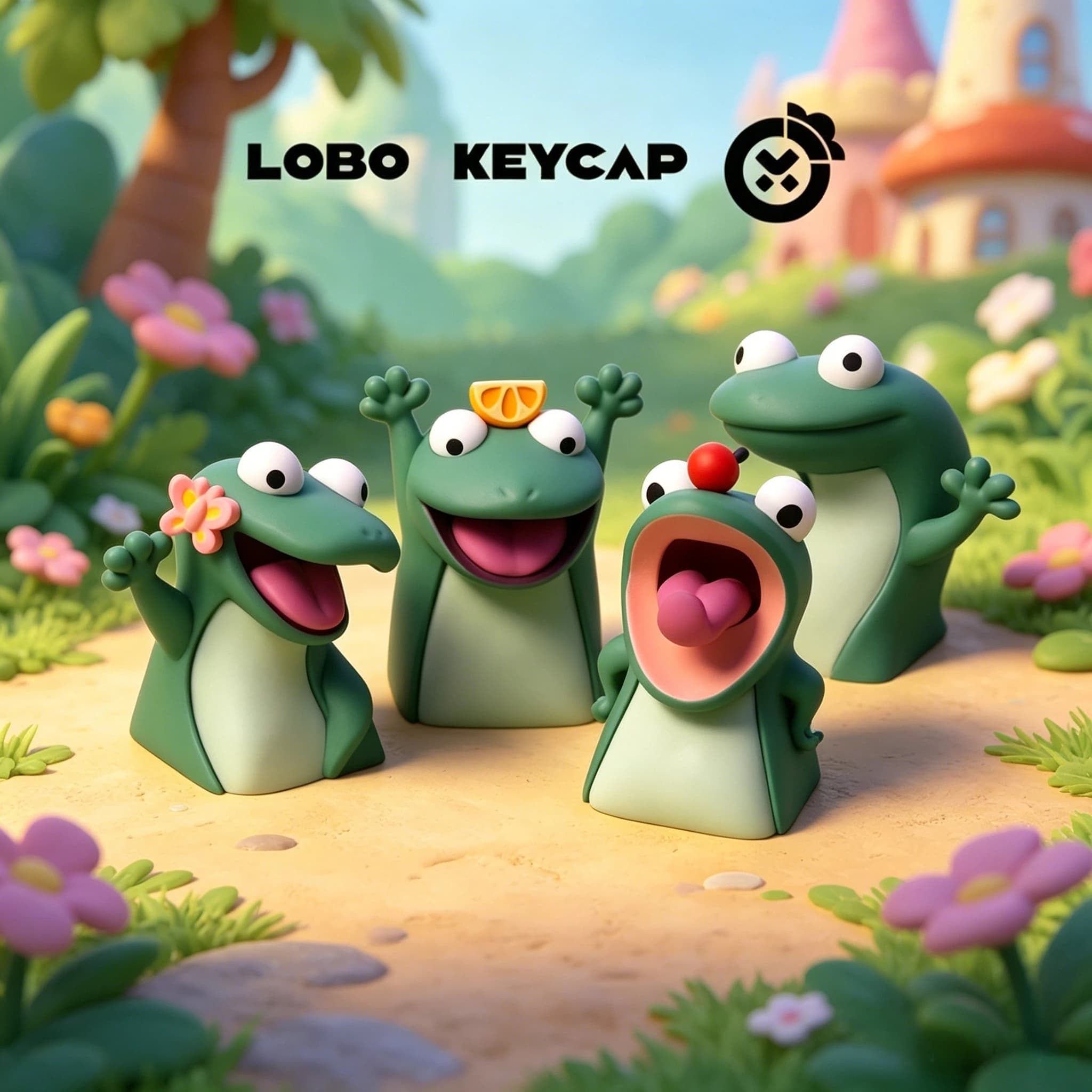Lobo Keycap Cute Lizard Anime Movie Resin Replace Esc 3d Keycap Custom Handmade For Mechanical Keyboard Personalized Decoration