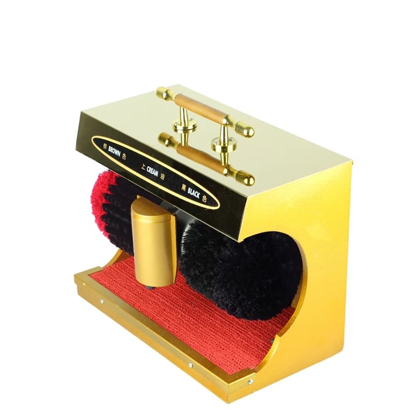 Macchina automatica per lucidare le scarpe a induzione elettrica 45W 220V / 50Hz Lucidatrice per scarpe per famiglia di scarpe Durata della spazzola per scarpe