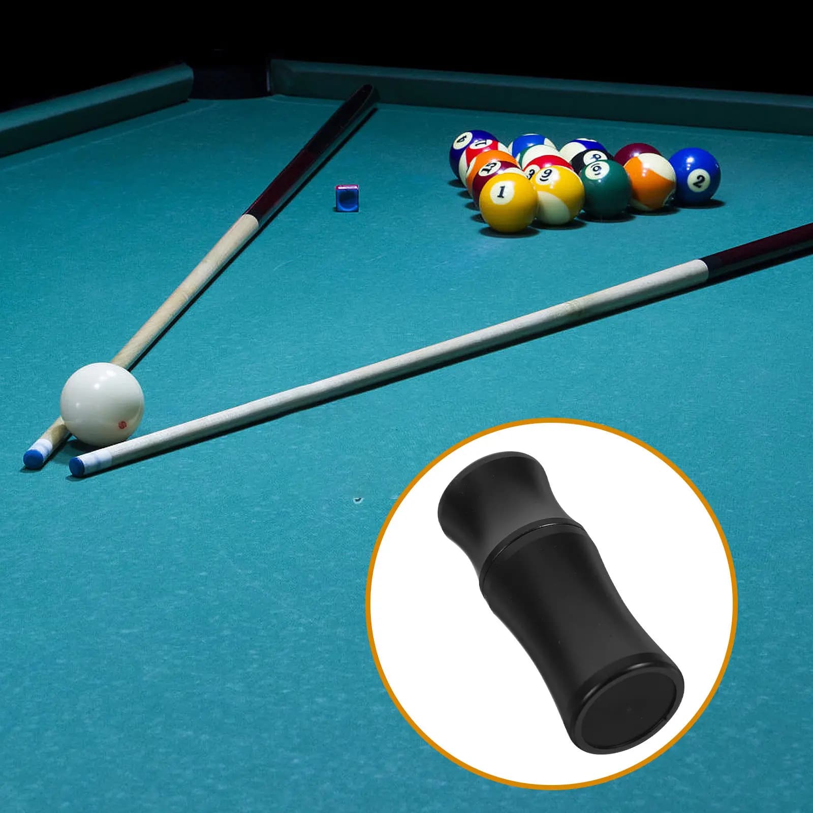 Protezione per Giunto Stecca da Biliardo, Copertura Filettata in Plastica Antiscivolo, Tappo Terminale per Stecca da Snooker, Copertura Coda Stecca per Uso Domestico e Club