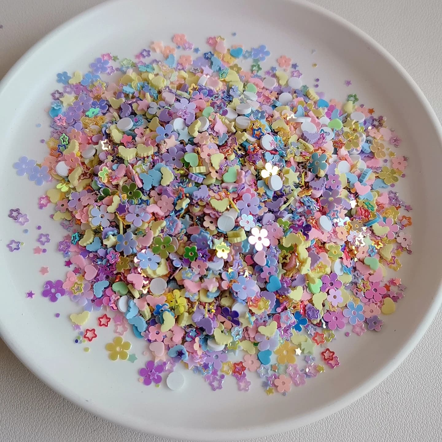 Mix Love Heart Dot Clay Slice Argilla polimerica Spruzza con stella Cuore Fiore Coriandoli Decorazioni per nail art Accesso al design del manicure