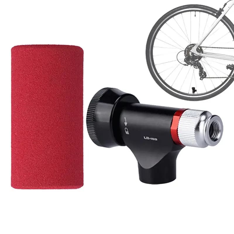 Gonfiatore per pneumatici per bici portatile Piccola pompa d'aria Gonfiatore per pneumatici Accessori per ciclismo Gadget di gonfiaggio Attrezzatura di sicurezza Nessun cartucce