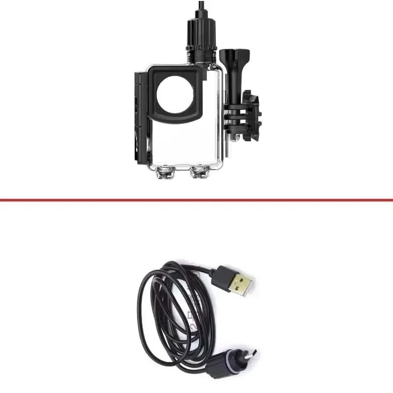 Custodia Impermeabile Originale SJCAM SJ6 Pro per Moto con Cavo da 1,5M, Custodia di Ricarica/Caricabatterie per SJ6 Pro, Protezione/Accessori per Action Camera