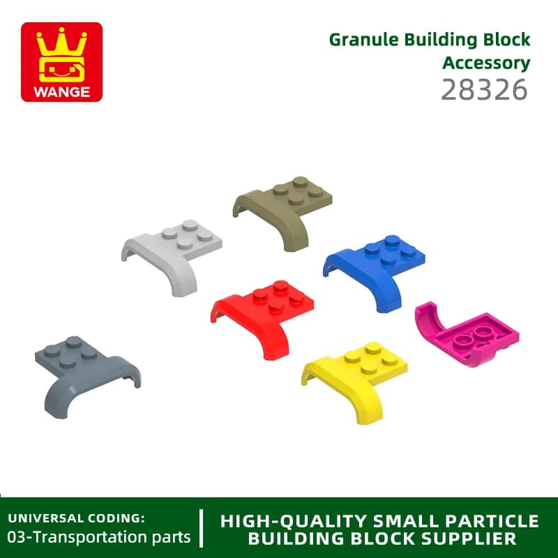 Wange 84 pz/lot 28326 Parafango 4x3x1 Building Blocks Arco Curvo Vehicle Compatible with Children's Toys Gift Pack
