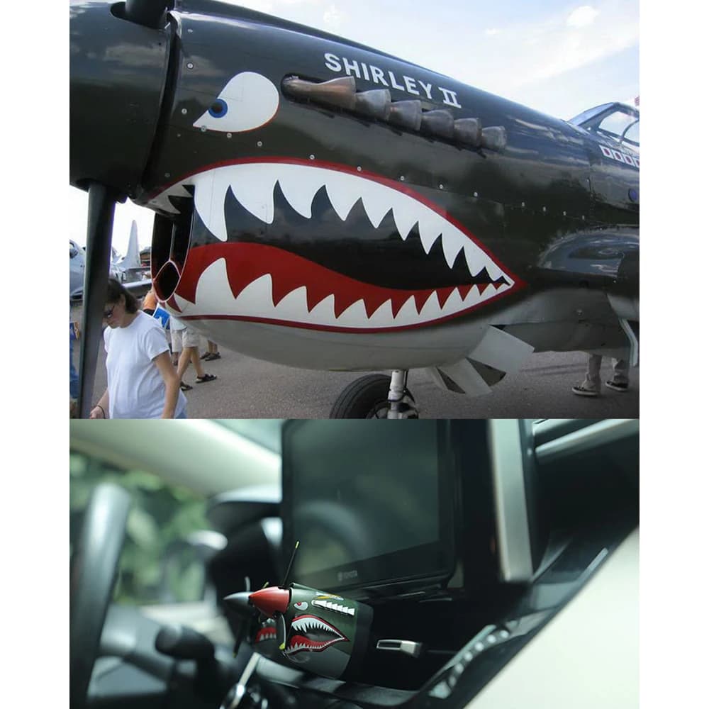 P-40 rocket model Interior cars Small ornament Design perfume diffuser for hunting airplane with perfume for car with rotating propeller