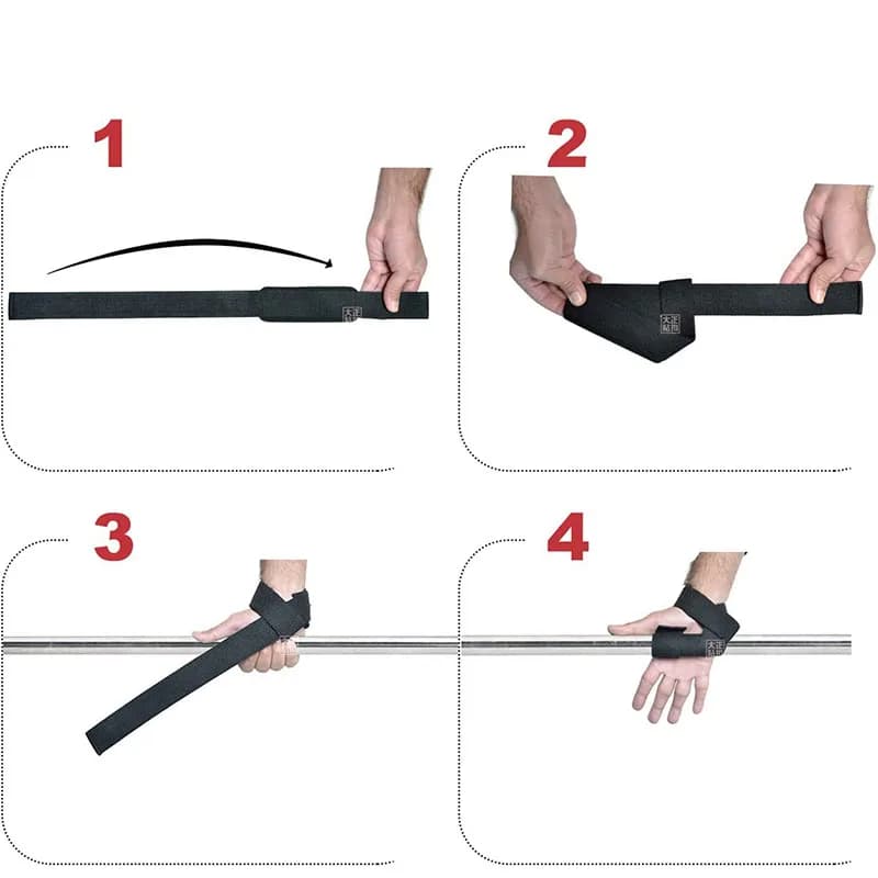 1 paio di cinghie antiscivolo palestra manubri allenamento pesi cinghie di sollevamento attrezzature per il fitness crossfit fascia da polso sollevamento esercizio allenamento