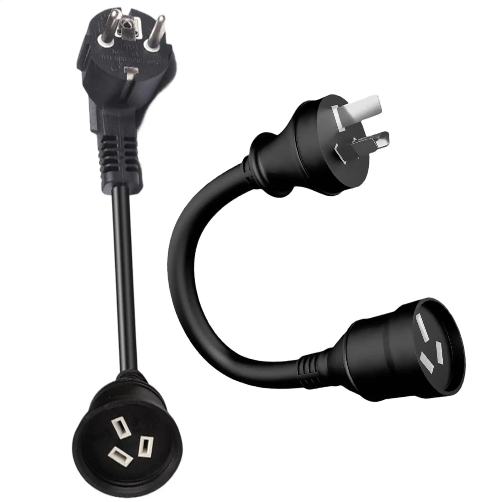 Ev Charger Extension Cable Heavy-Duty 10a-15a Power Adapter Connector EV Charging Extension Cord For Electric Vehicles Rv Camper