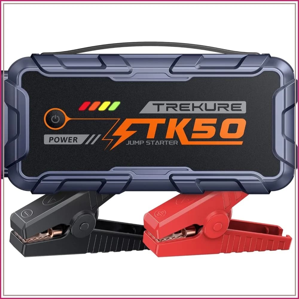 8000A Car Jump Starter 26800mAh, Portable for All Gas & 12L Diesel, Power Bank & Fast Charge, LED Light