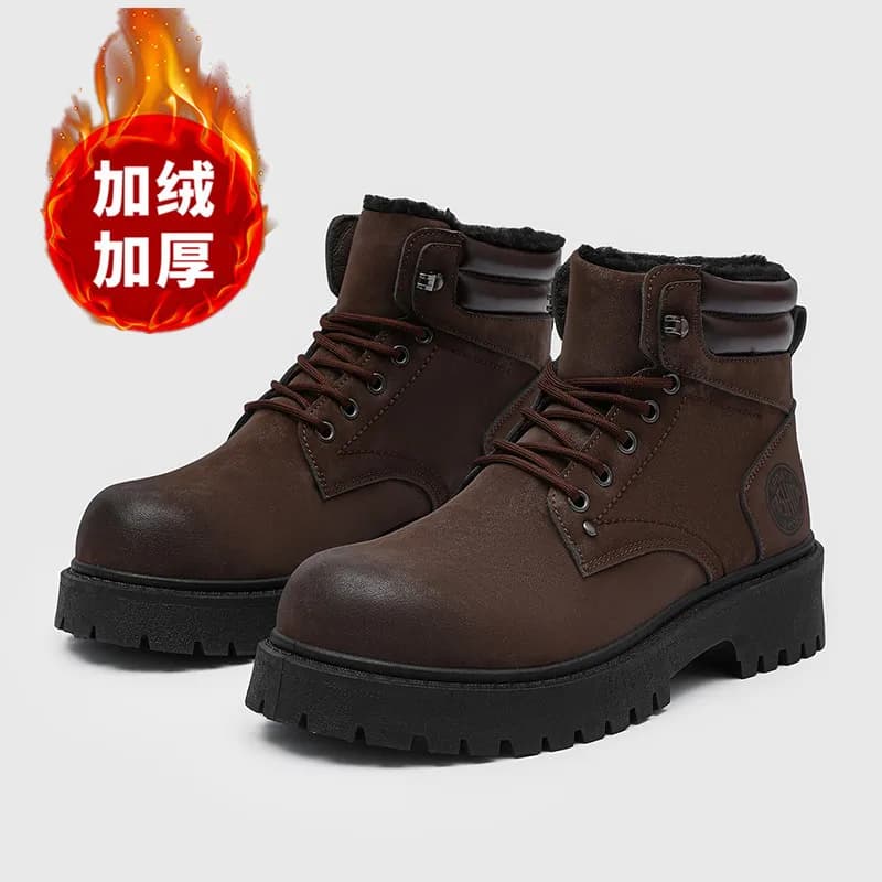 Stivali da uomo Nuove pantofole invernali Calde sneakers in peluche antiscivolo impermeabili Scarpe da tennis maschili Stivali Sneakers da uomo invernali