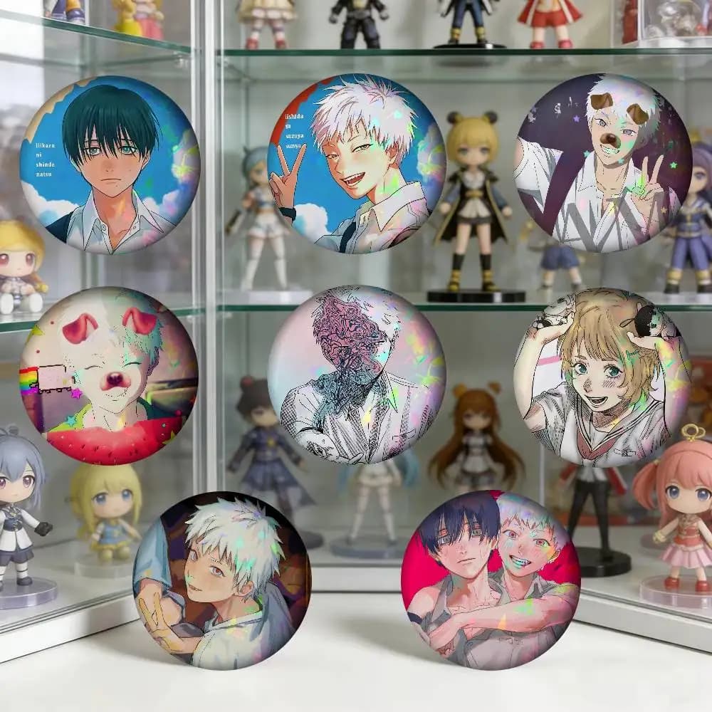 Anime The Summer Hikaru Died Anime Brooches Cute Cartoon Badge Jacket Jeans Lapel Pin Gift Accessorie