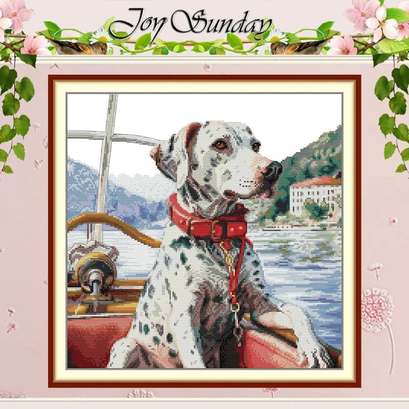 Dalmation Animals Patterns Counted Cross Stitch Set DIY 11CT 14CT 16CT HD Stamped DMC Cross-stitch Kit Embroidery Needlework