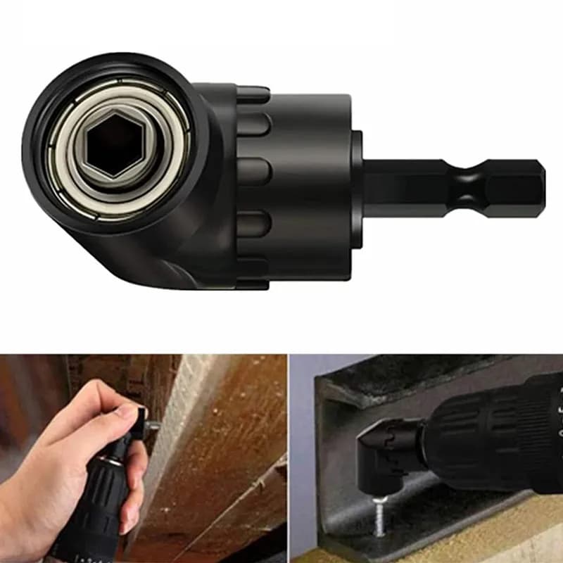 Attacco adattatore per trapano da 1 pz da 105 gradi, presa esagonale per prolunga per avvitatore a percussione 1/4 "per chiavi e trapani, cacciavite di ricarica