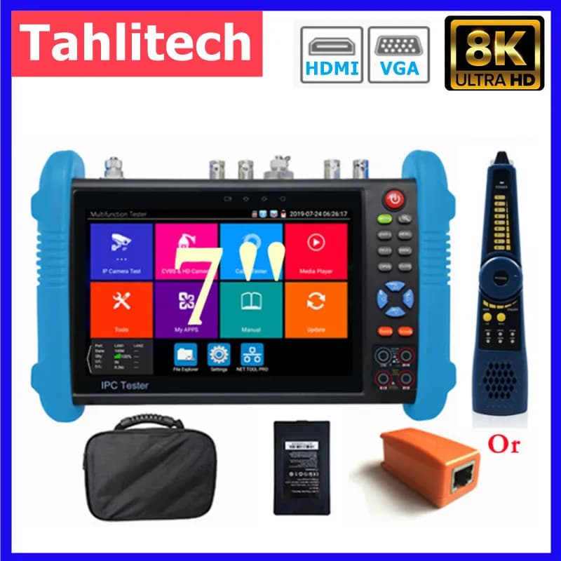 IPC-9800MOVTADHS Pro IPC Tester Support 8K IPC Camera And VGA 8MP AHD CVI TVI Test Wifi PTZ Cable Tester HDMI PoE CCTV Tester