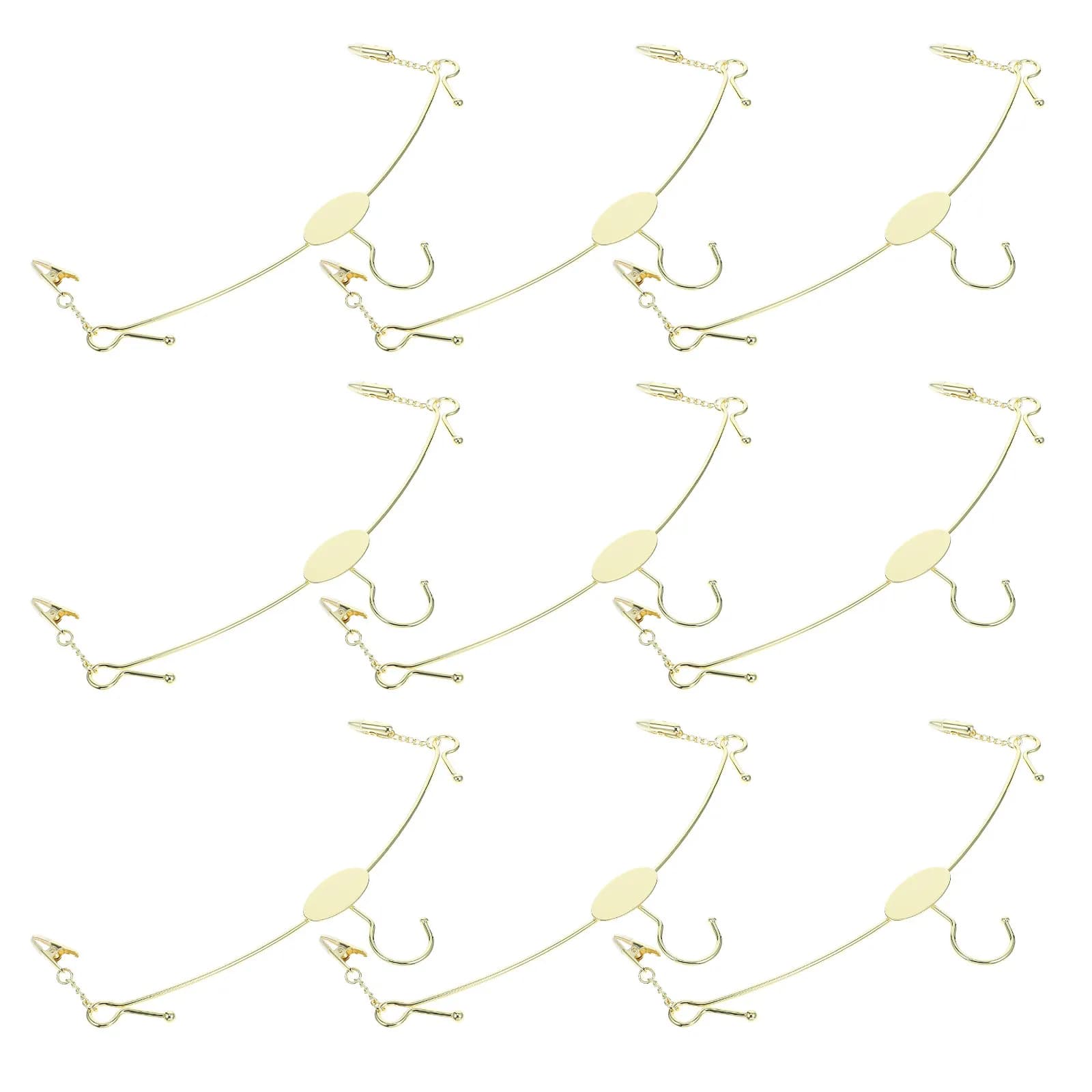 10Pcs Rust Resistant Metal Bra Hangers Underwear Organizer Space Saving Clothes Hanger for Lingerie Bras Shorts Skirts