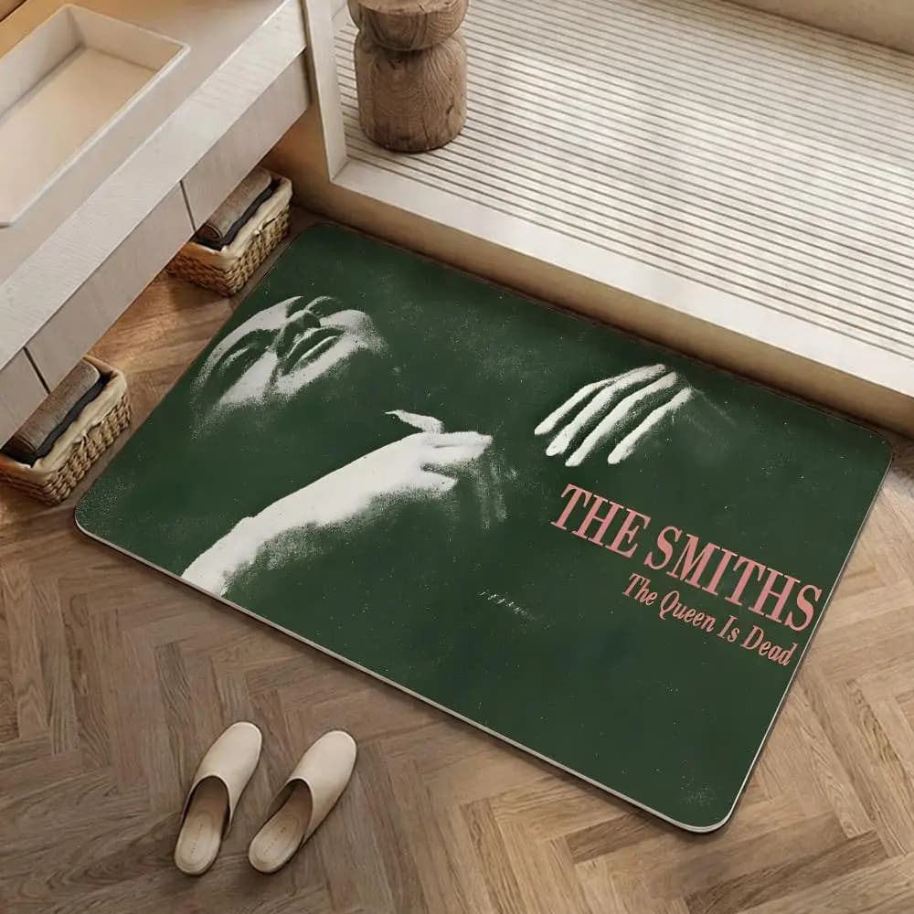 Tappetino da pavimento Band T-The Smiths Eco in diatomite, antibatterico e resistente agli odori, con base drenante per cucina e bagno