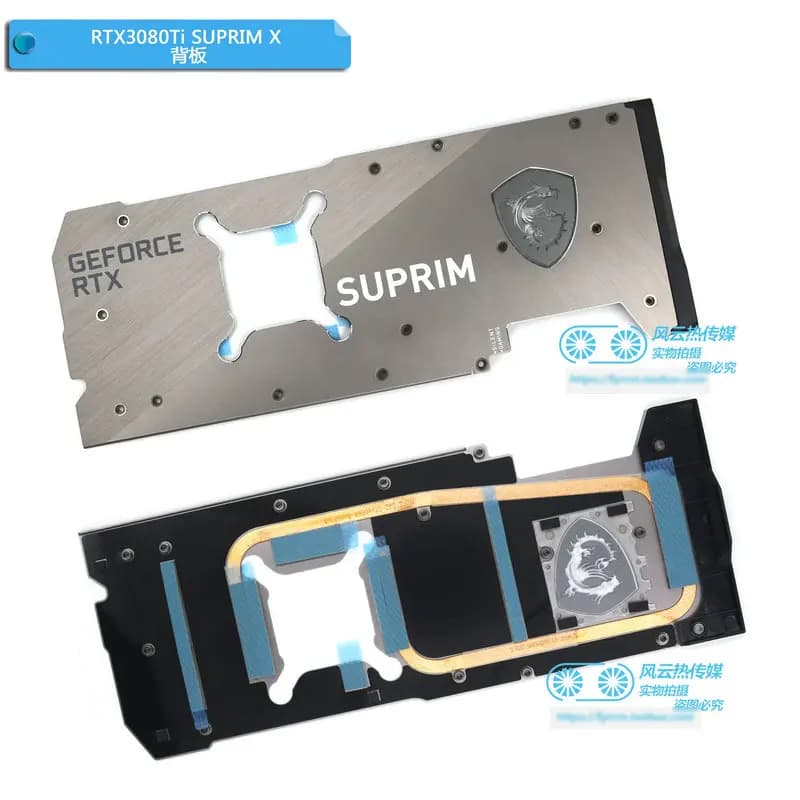 Nuova piastra posteriore per scheda video grafica MSI RTX3080 RTX3080ti RTX3090 RTX3090ti SUPRIM X