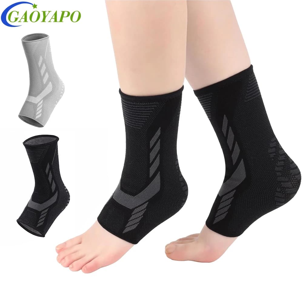 1 tutore per caviglia per uomo e donna - Manicotto di compressione per il recupero distorsione e distorsione, fascite plantare, basket, supporto per calcio