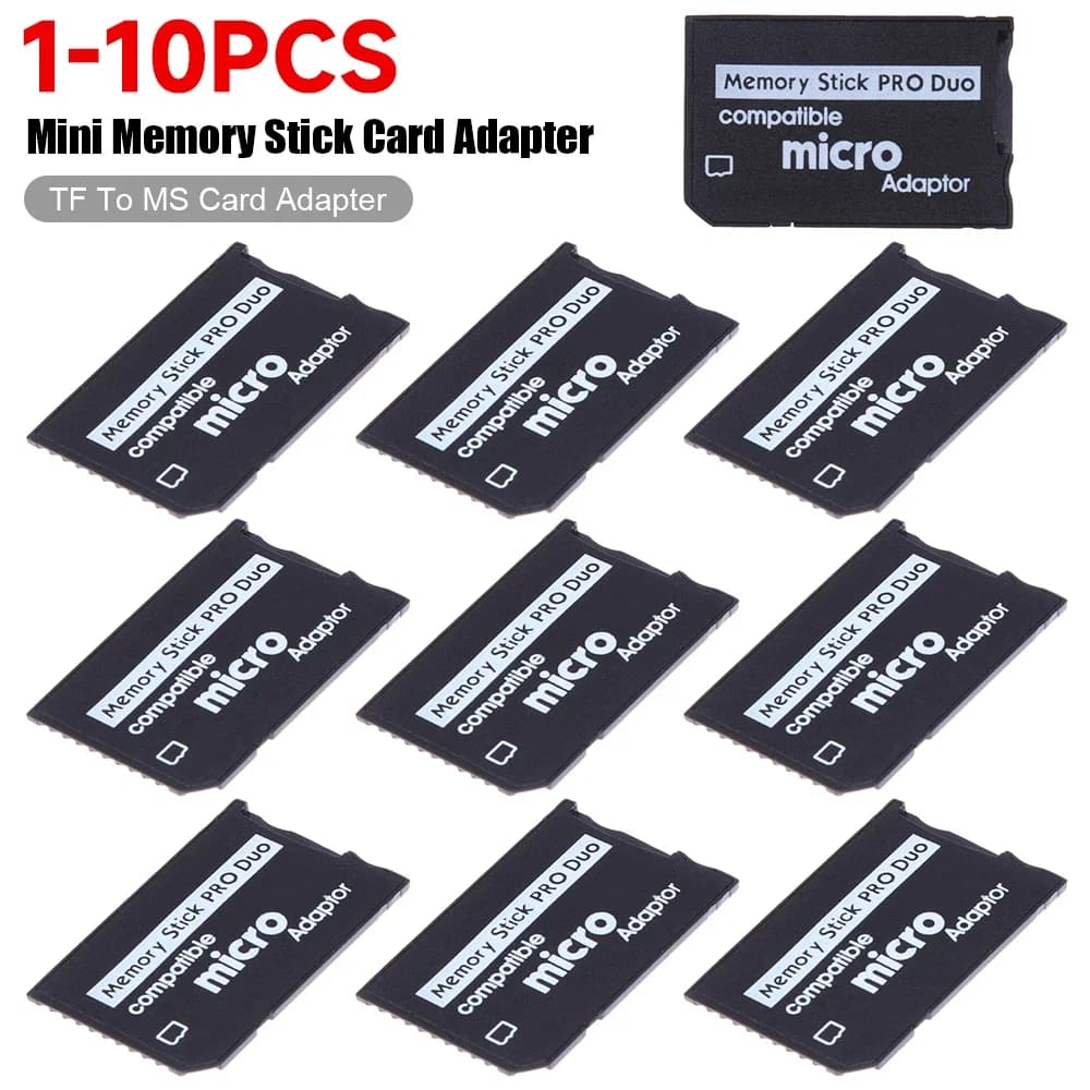 Mini Memory Stick a Slot singolo Mirco SD TF a MS Pro Duo Adapter per convertitore adattatore Slot per schede PSP MS Pro Duo Card Reader
