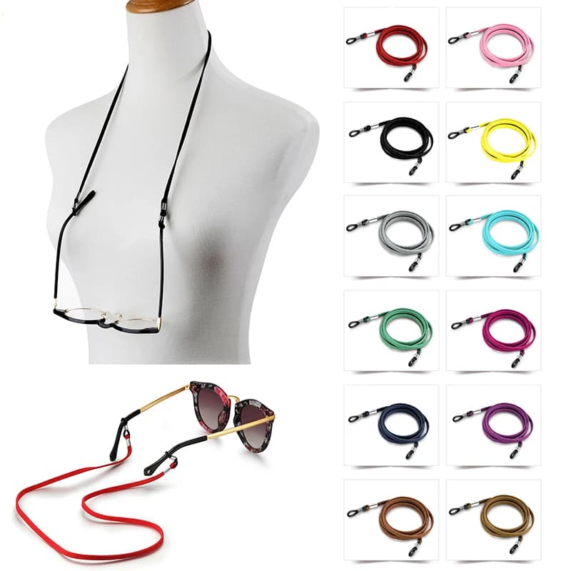 70cm Leather Strap Cord for Women's Neck Neck Chain for Solid Color Eyewear Men's Sunglasses Eyewear Support for String Glasses