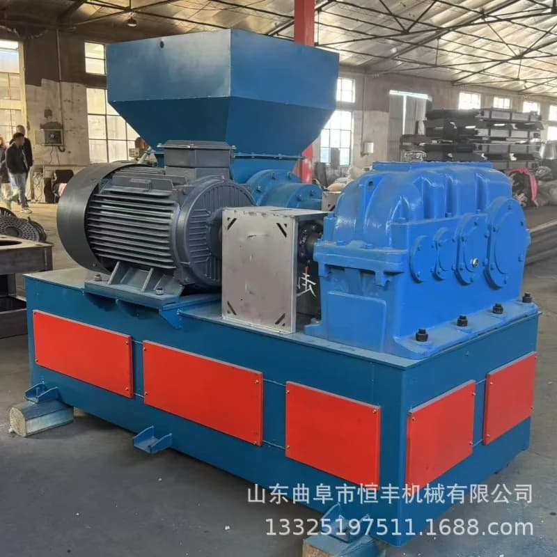 Plastic film shredder for greenhouses, spiral shredder for car mats, fabric scrap shredder in leather (personalization for marine transport)