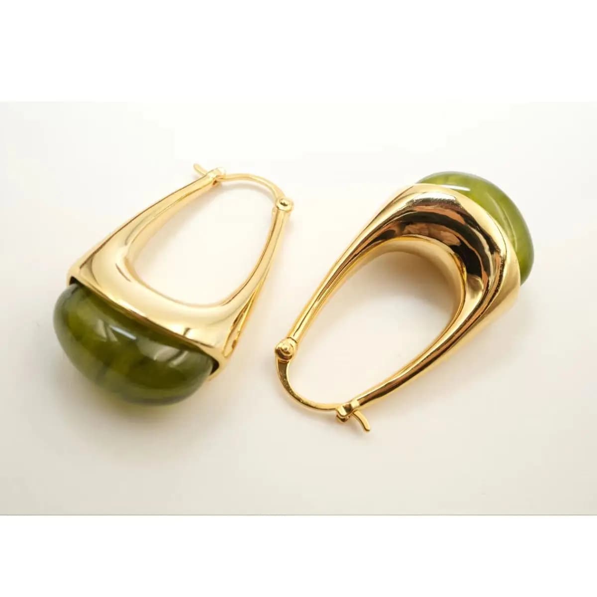 Orecchini vintage placcati oro 18K fatti a mano, ipoallergenici e leggeri, ideali per vacanze al mare e come regalo per cocktail party