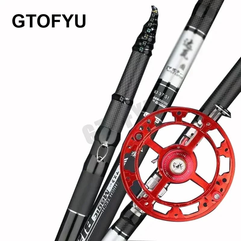 4.5M-9.0M Posizionamento Regolabile Stream Rod Telescopico Portatile in Carbonio Pesca Spinning Ultra Leggero Duro Nuova Canna da Pesca