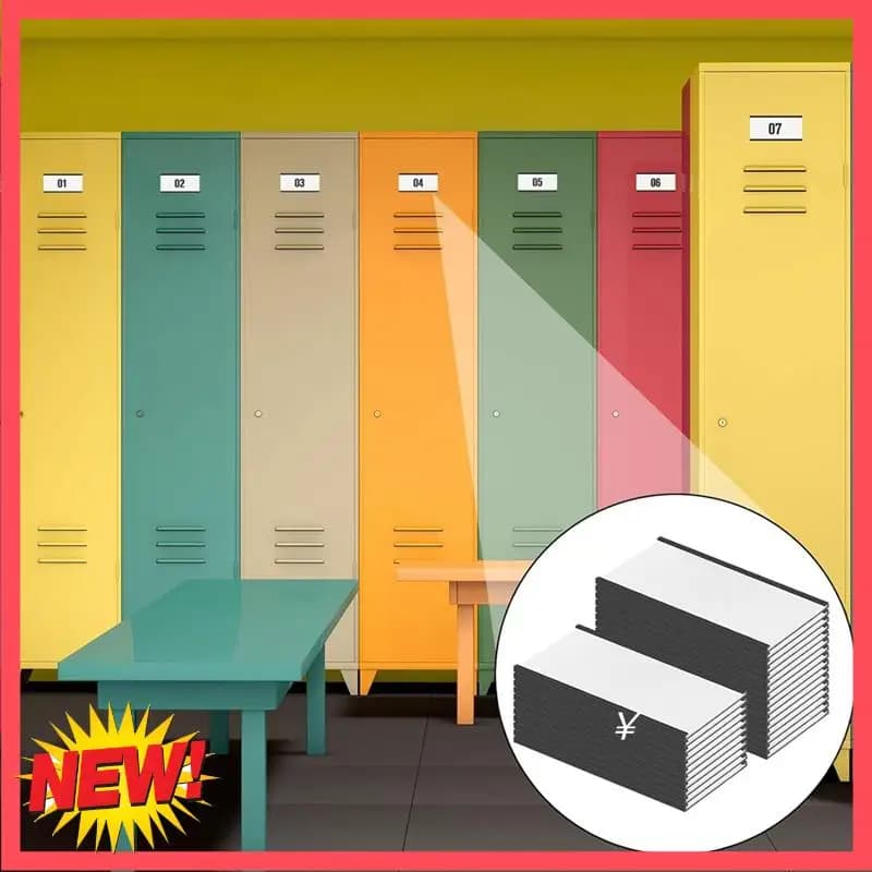 Porta etichette magnetiche B17C Porta etichette a canale C da 4 x 2 pollici con protezioni in plastica trasparente e inserti in carta bianca