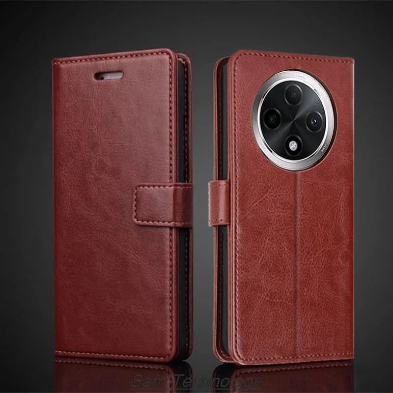 Card Holder Cover Case for OPPO A3 Pro 5G (Chinese Version) 6.7" Pu Leather Flip Cover Retro Wallet Phone Case Capa Fundas Coque